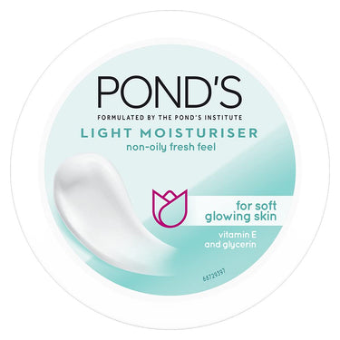 POND's Light Face Moisturizer 200 ml, Daily Lightweight Non-Oily Cream with Vitamin E for Soft Glowing Skin, SPF 15 & POND's Triple Vitamin Moisturising Body Lotion 275 ml